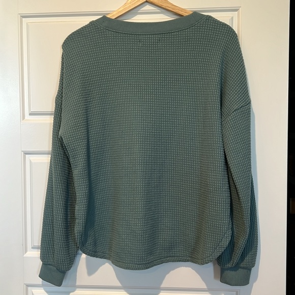 Madewell Waffle Knit Side Split Top - Picture 6 of 6